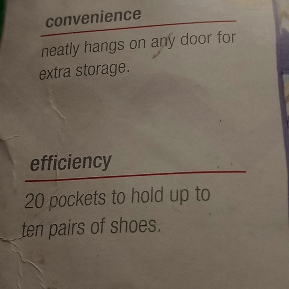 Shoe organizer -over the door - Picture 4 of 6